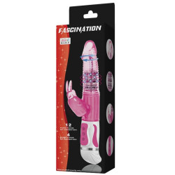 Baile Vibro Rabbit Rotatif Fascination 28cm Rose